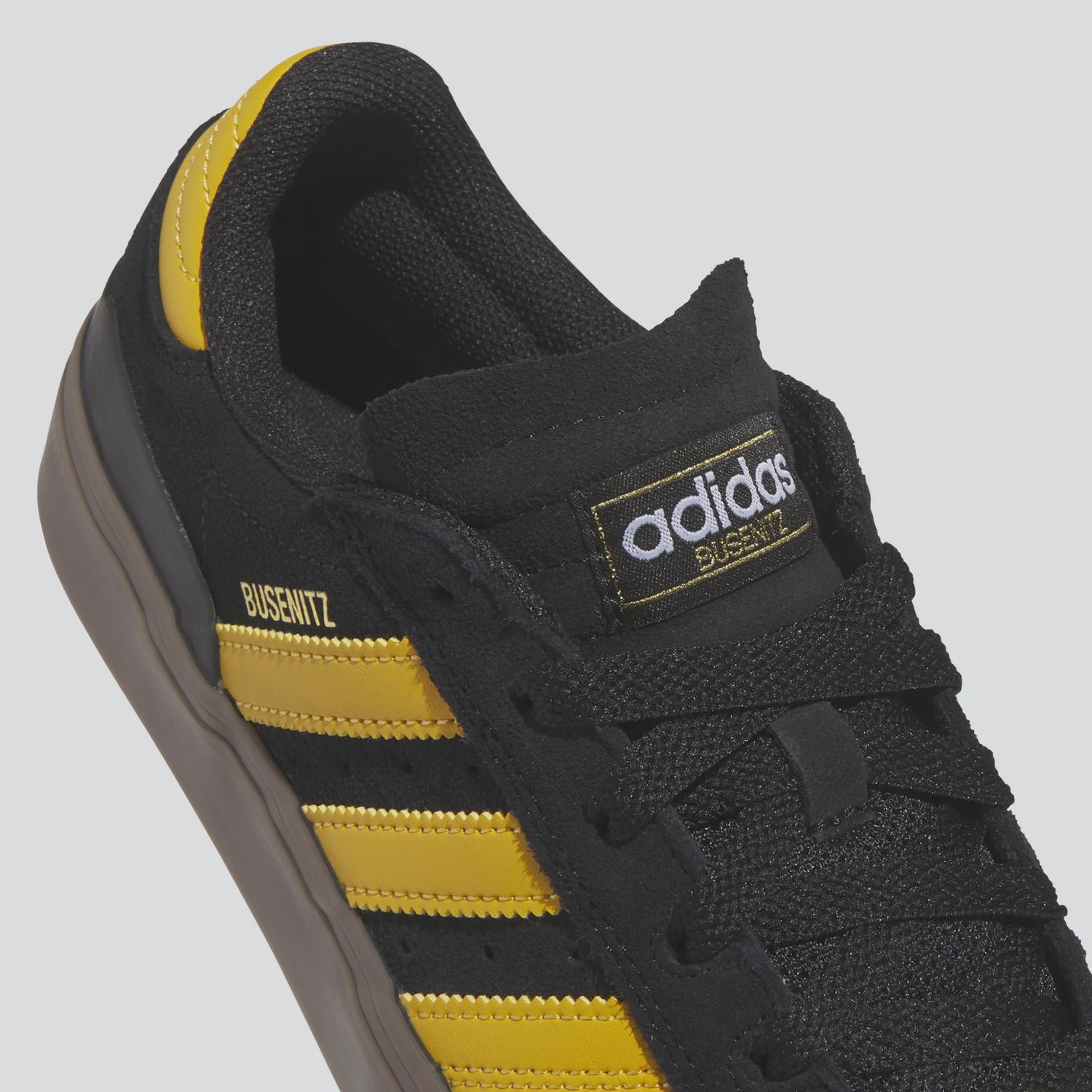 ADIDAS UNISEX BUSENITZ VULC II - BLACK/PRELOVED YELLOW/GUM4