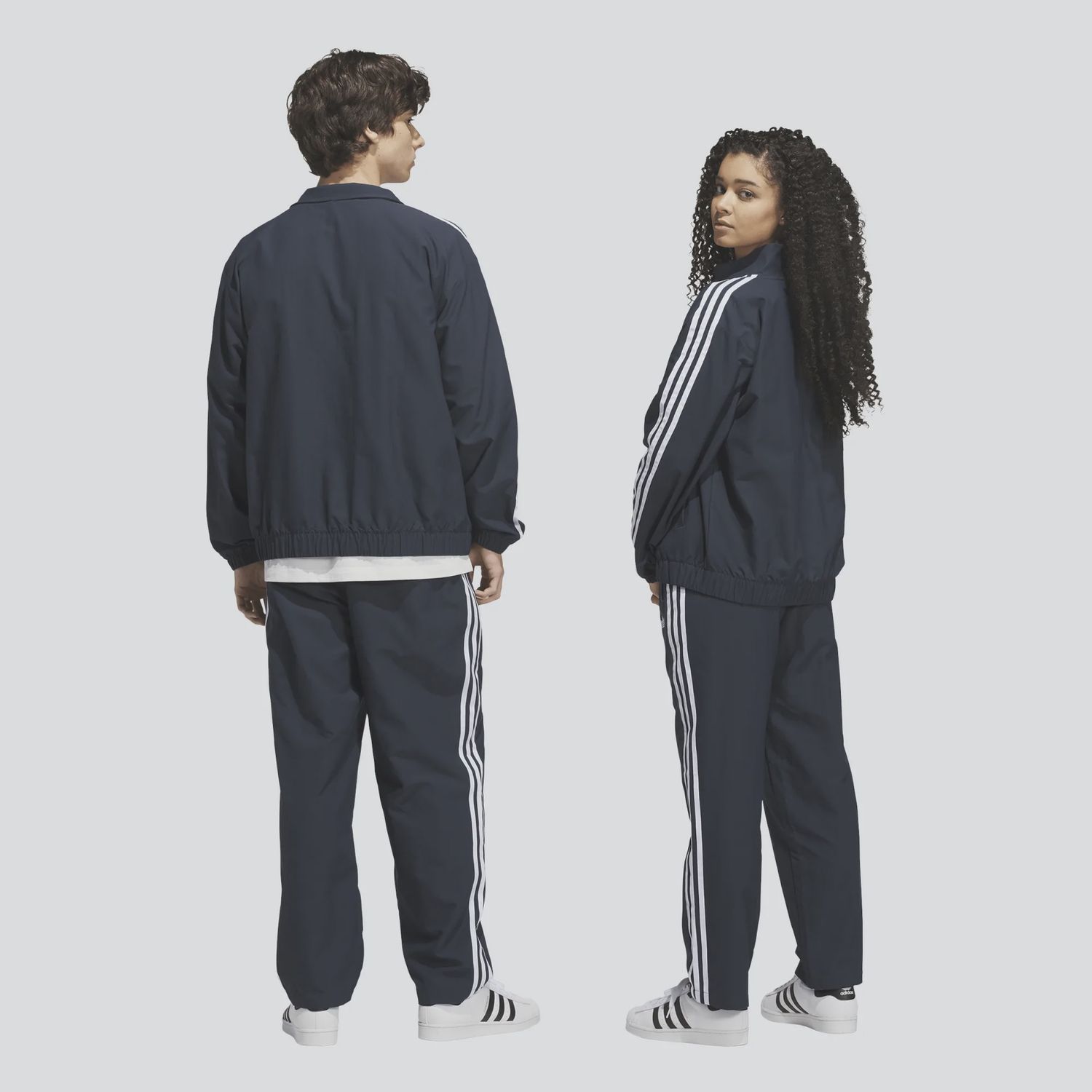 ADIDAS UNISEX SUPERFIRE TRACK PANT - AURORA INK/WHITE