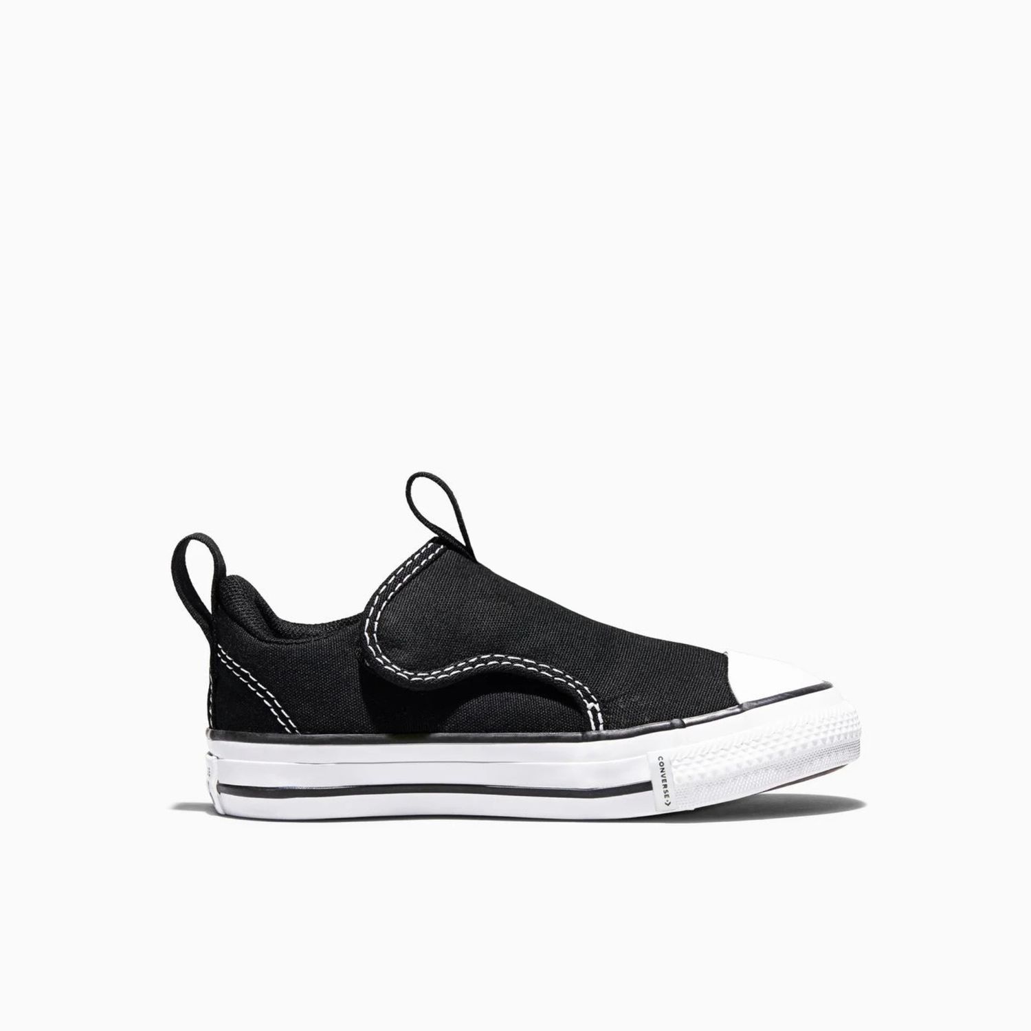 CONVERSE INFANT CT MALDEN STREET VELCRO SLIP ON - BLACK/WHITE/BLACK