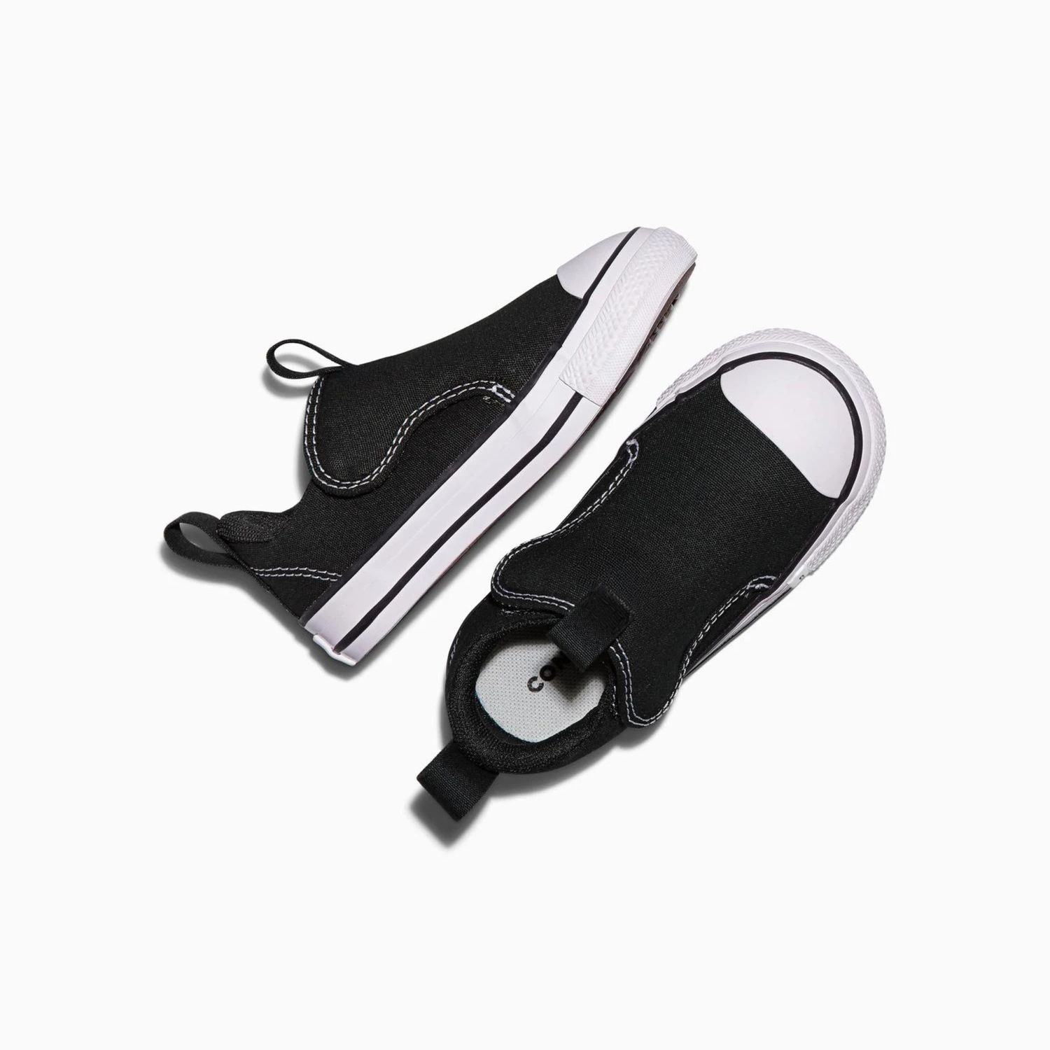 CONVERSE INFANT CT MALDEN STREET VELCRO SLIP ON - BLACK/WHITE/BLACK