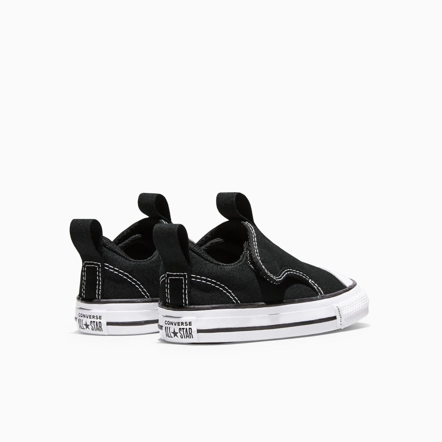 CONVERSE INFANT CT MALDEN STREET VELCRO SLIP ON - BLACK/WHITE/BLACK