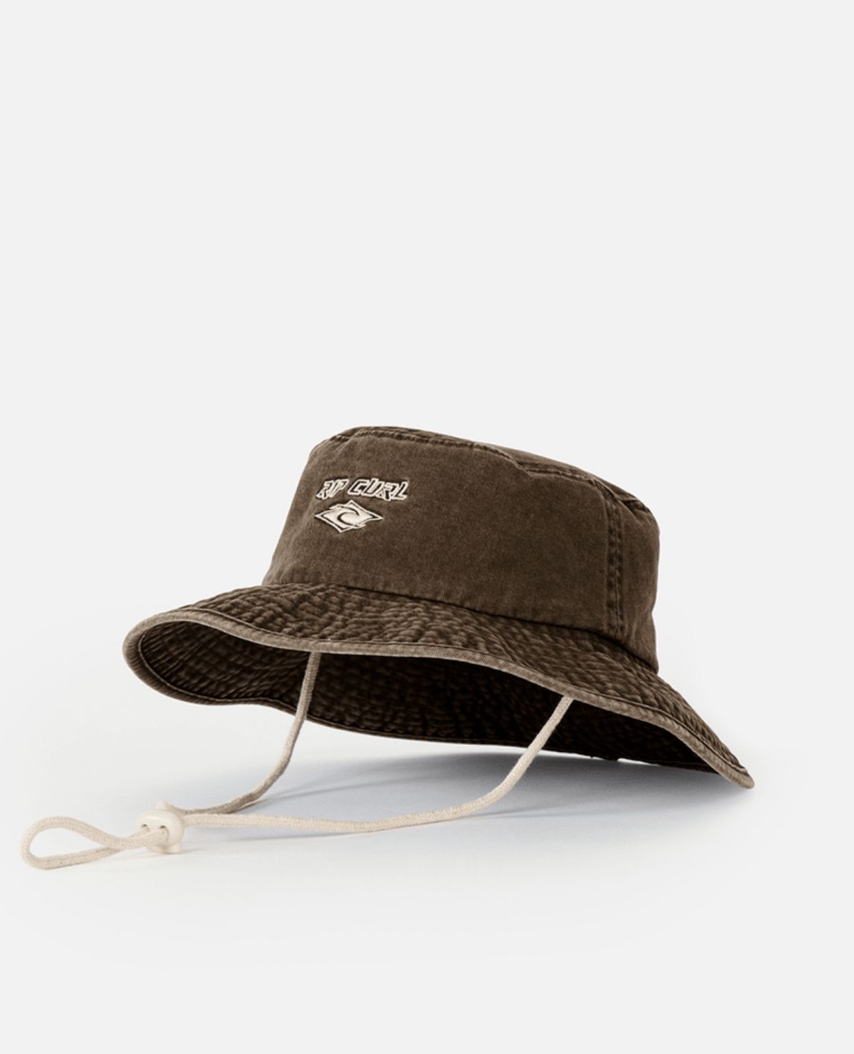 RIP CURL WOMENS PREMIUM SURF UPF SUN HAT - WASHED BROWN
