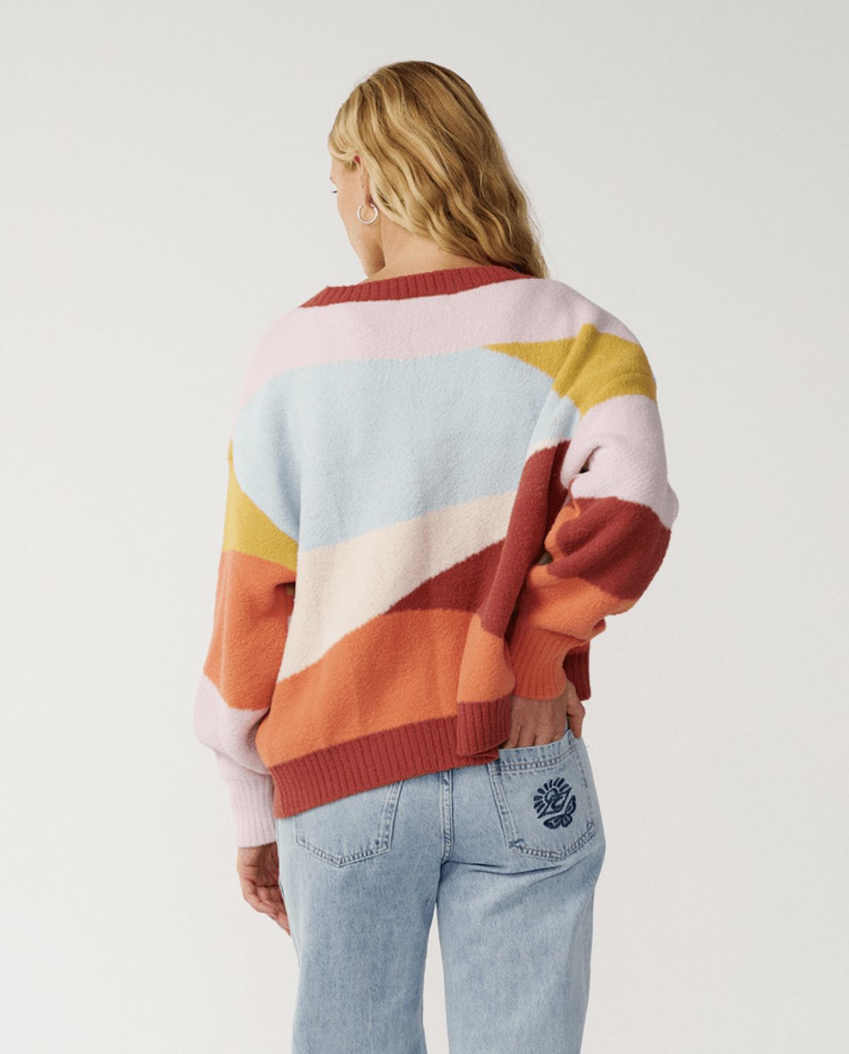 RIP CURL WOMENS SURF REVIVAL JACQUARD CARDI - MULTICO
