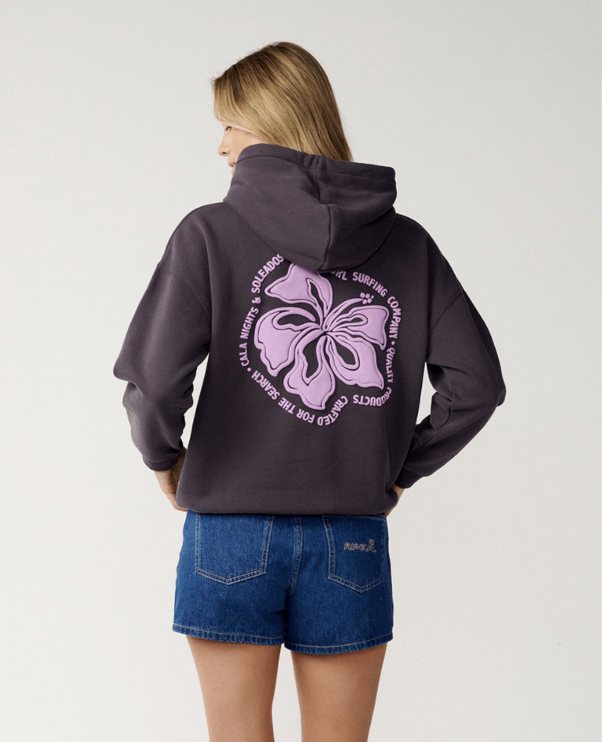 RIP CURL WOMENS SURF PUFF HERITAGE HOOD P/P - NINE IRON