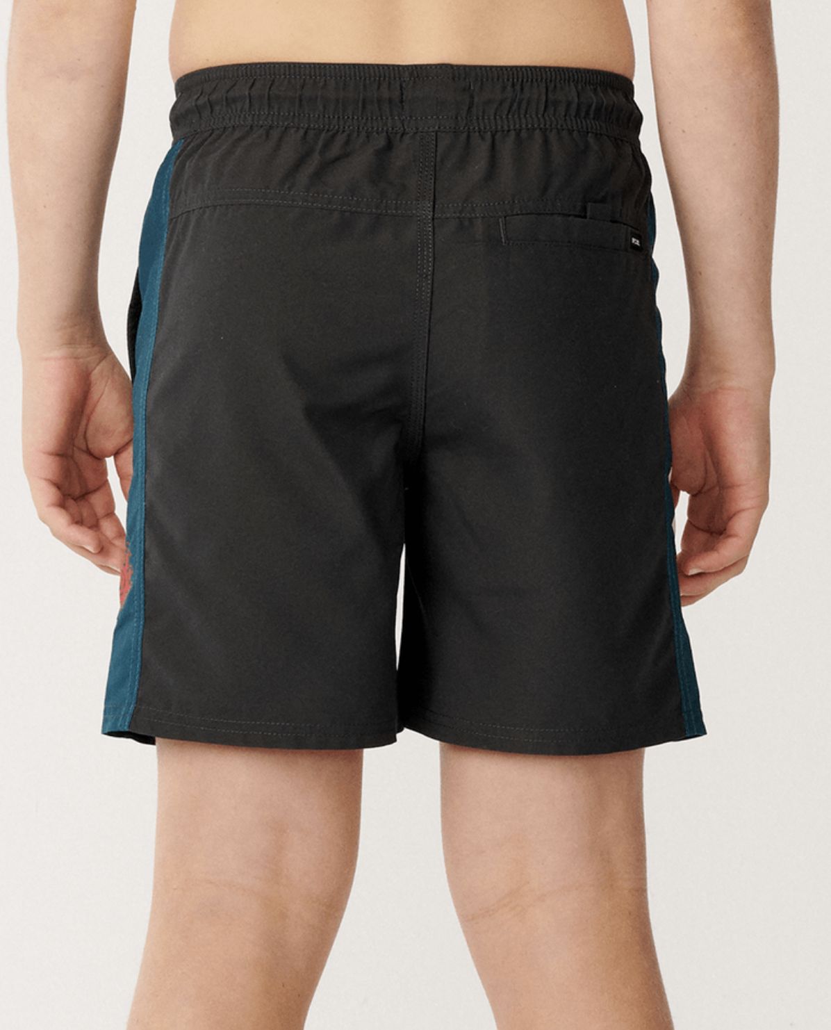 RIP CURL TEEN BOYS SURF SHACK PANEL VOLLEY - WASHED BLACK