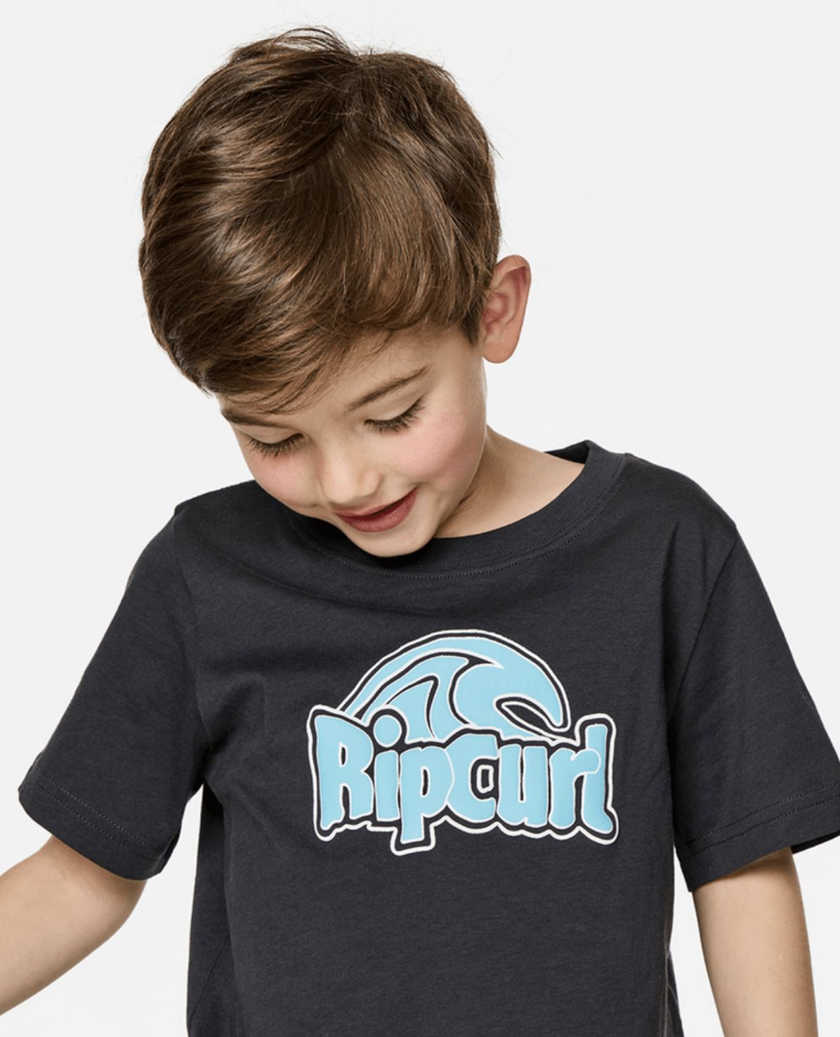 RIP CURL TODDLER BOYS PADDLE OUT LWA SS TEE - WASHED BLACK