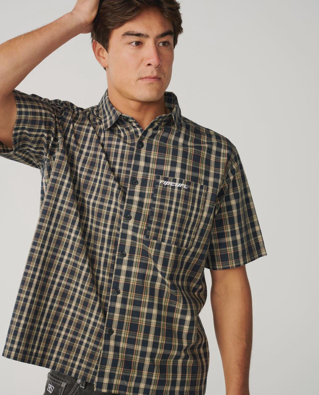 RIP CURL MENS ARCHIVE MIX UP S/S SHIRT - DARK NAVY
