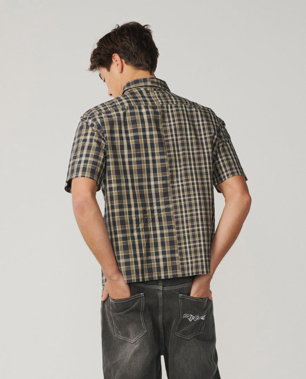 RIP CURL MENS ARCHIVE MIX UP S/S SHIRT - DARK NAVY