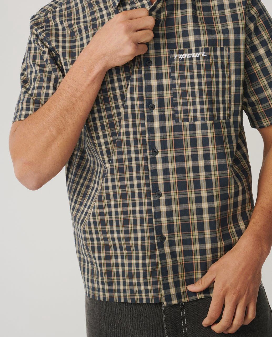 RIP CURL MENS ARCHIVE MIX UP S/S SHIRT - DARK NAVY