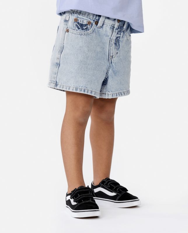 RIP CURL TODDLER GIRLS TABBY DENIM SHORT - VINTAGE BLUE