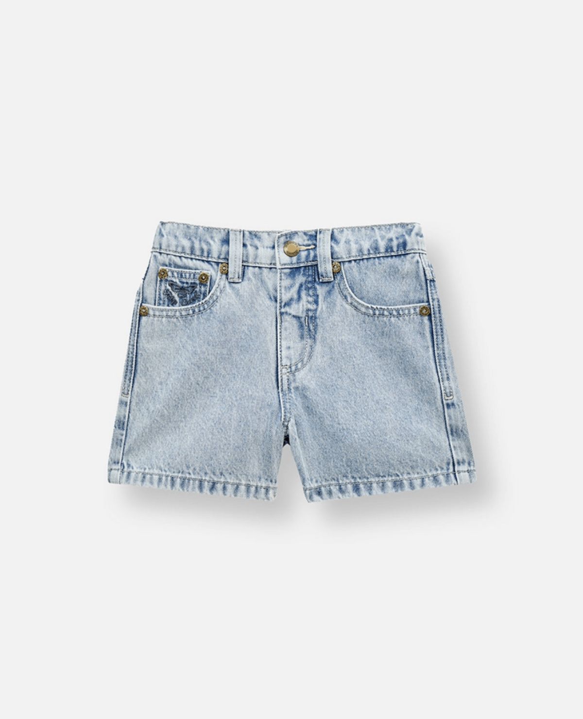 RIP CURL TODDLER GIRLS TABBY DENIM SHORT - VINTAGE BLUE