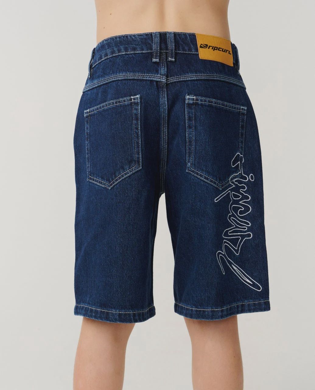 RIP CURL TEEN BOYS MEDINA SCRIPT DENIM WALKSHORT - TRUE INDIGO