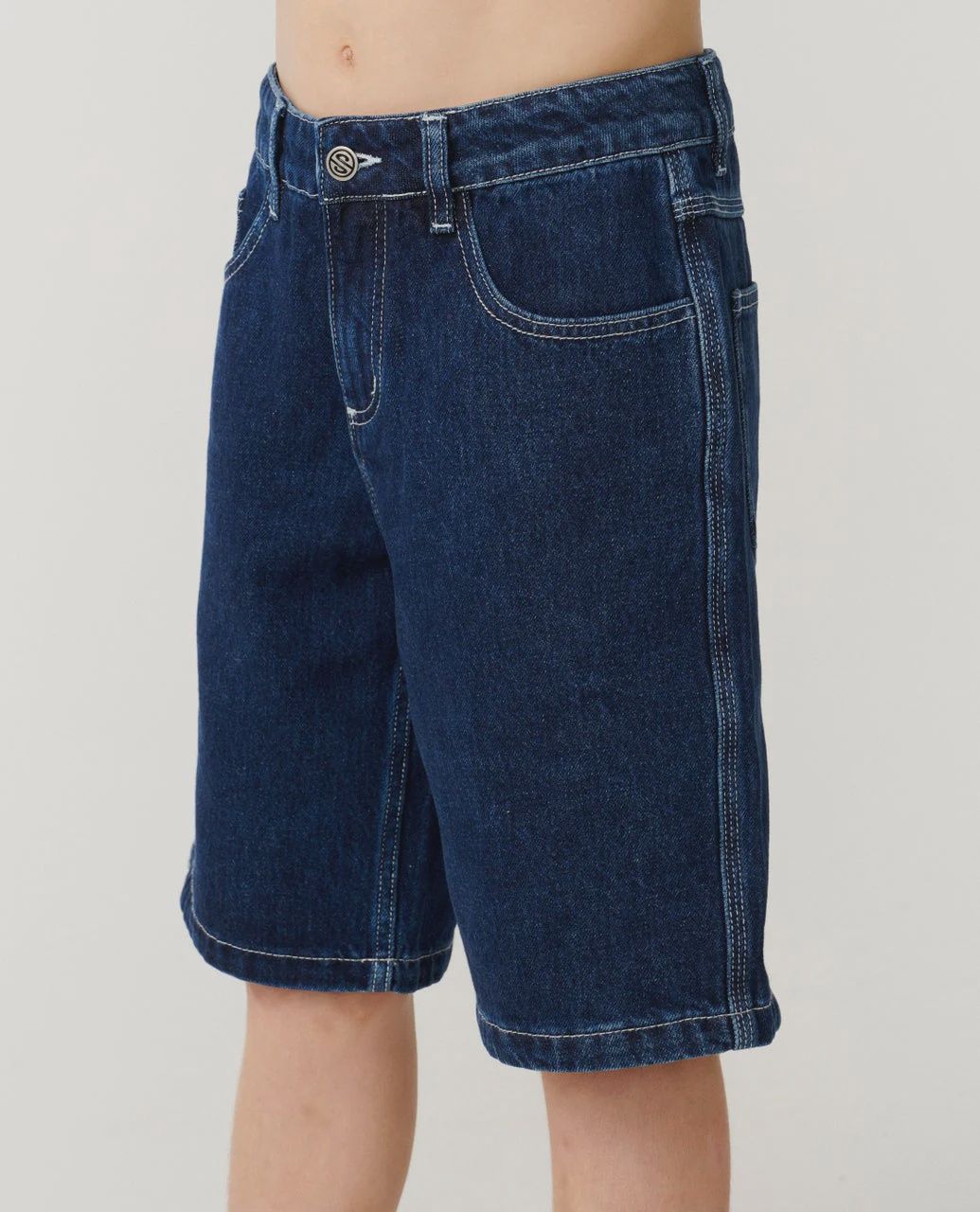 RIP CURL TEEN BOYS MEDINA SCRIPT DENIM WALKSHORT - TRUE INDIGO