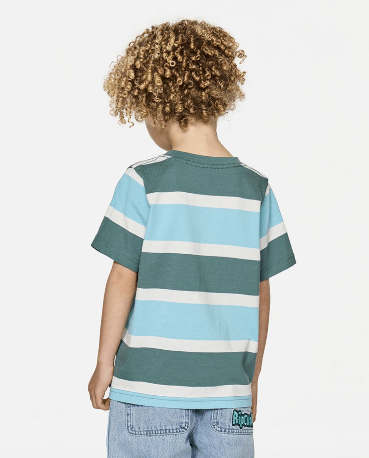 RIP CURL TODDLER BOYS PADDLE OUT STRIPE SS TEE - WAVE POOL