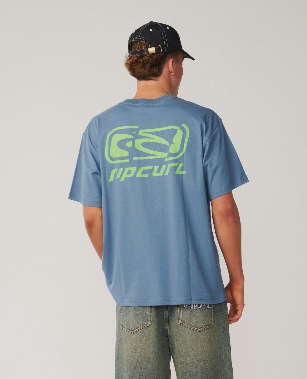 RIP CURL MENS ARCHIVE RIPPED SS TEE - BLUEFIN