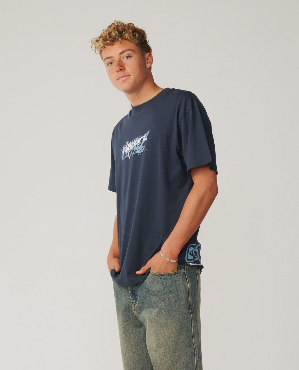RIP CURL MENS ARCHIVE MASHUP SS TEE - DARK NAVY