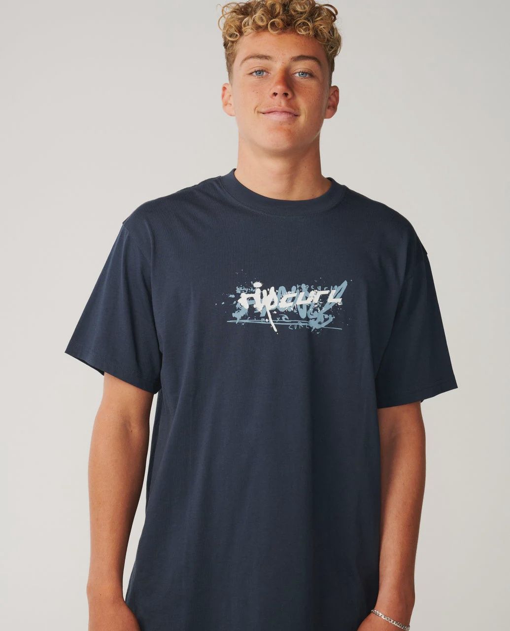 RIP CURL MENS ARCHIVE MASHUP SS TEE - DARK NAVY