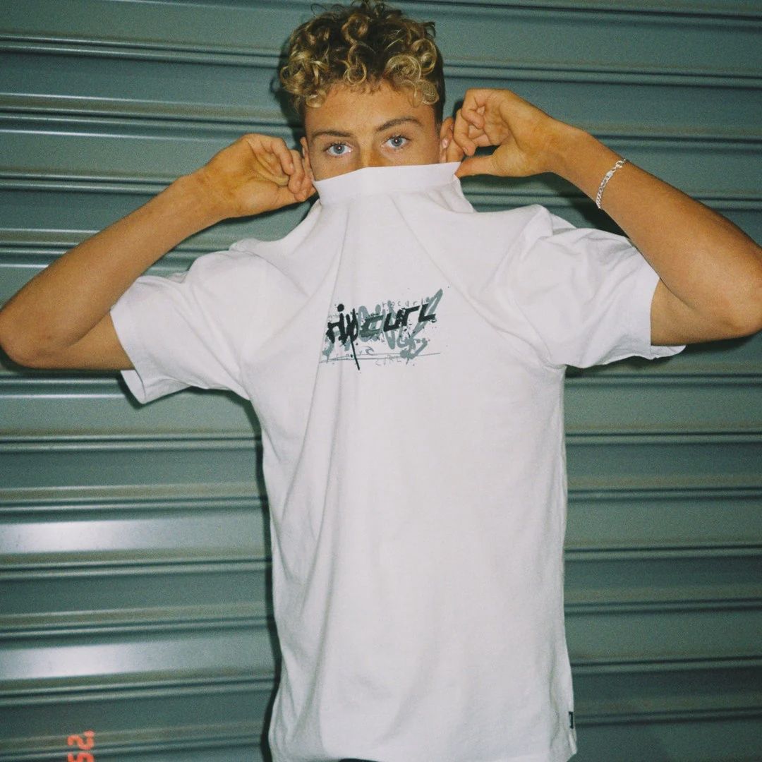 RIP CURL MENS ARCHIVE MASHUP SS TEE - WHITE