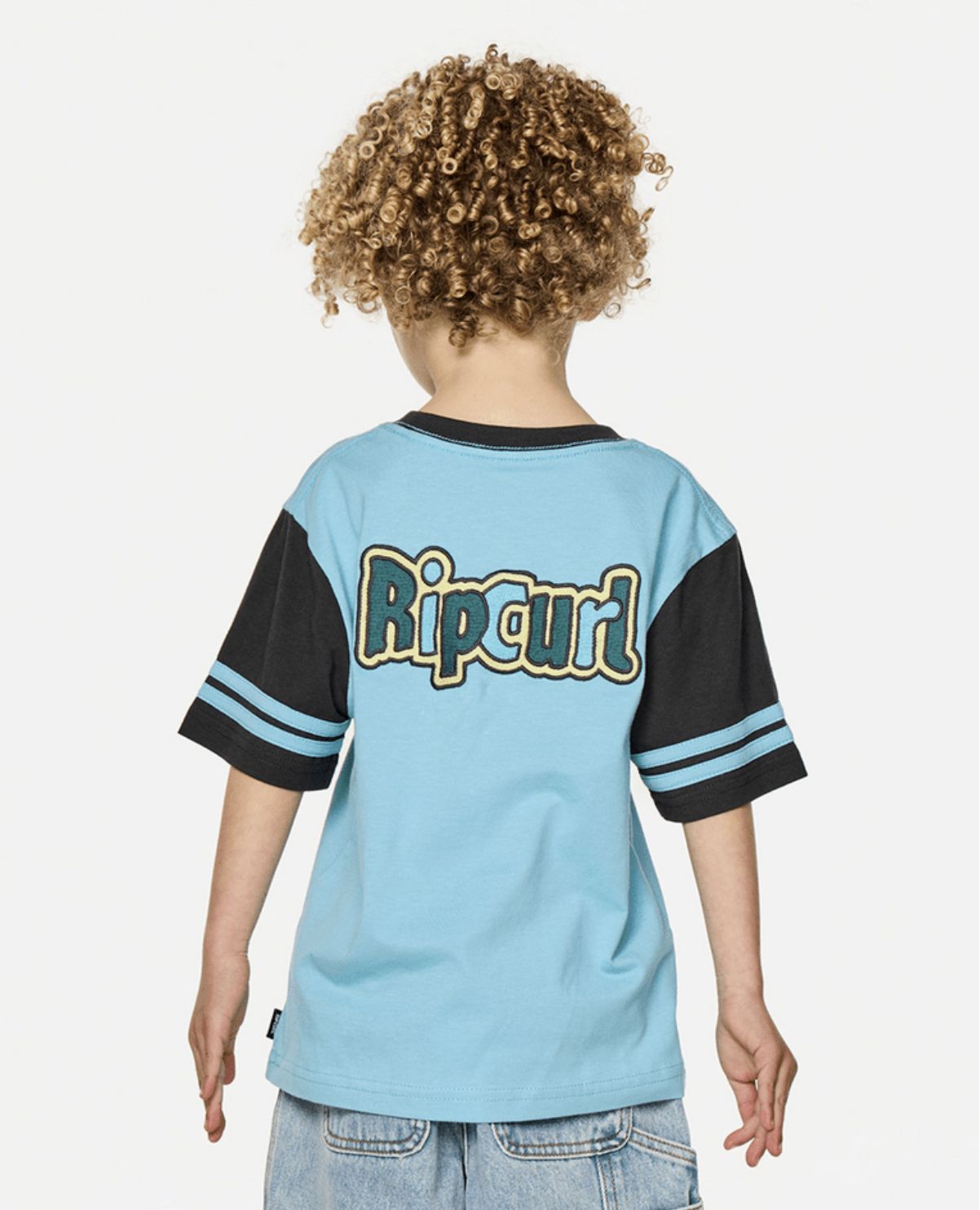 RIP CURL TODDLER BOYS PADDLE OUT LOGO SS TEE - WAVE POOL