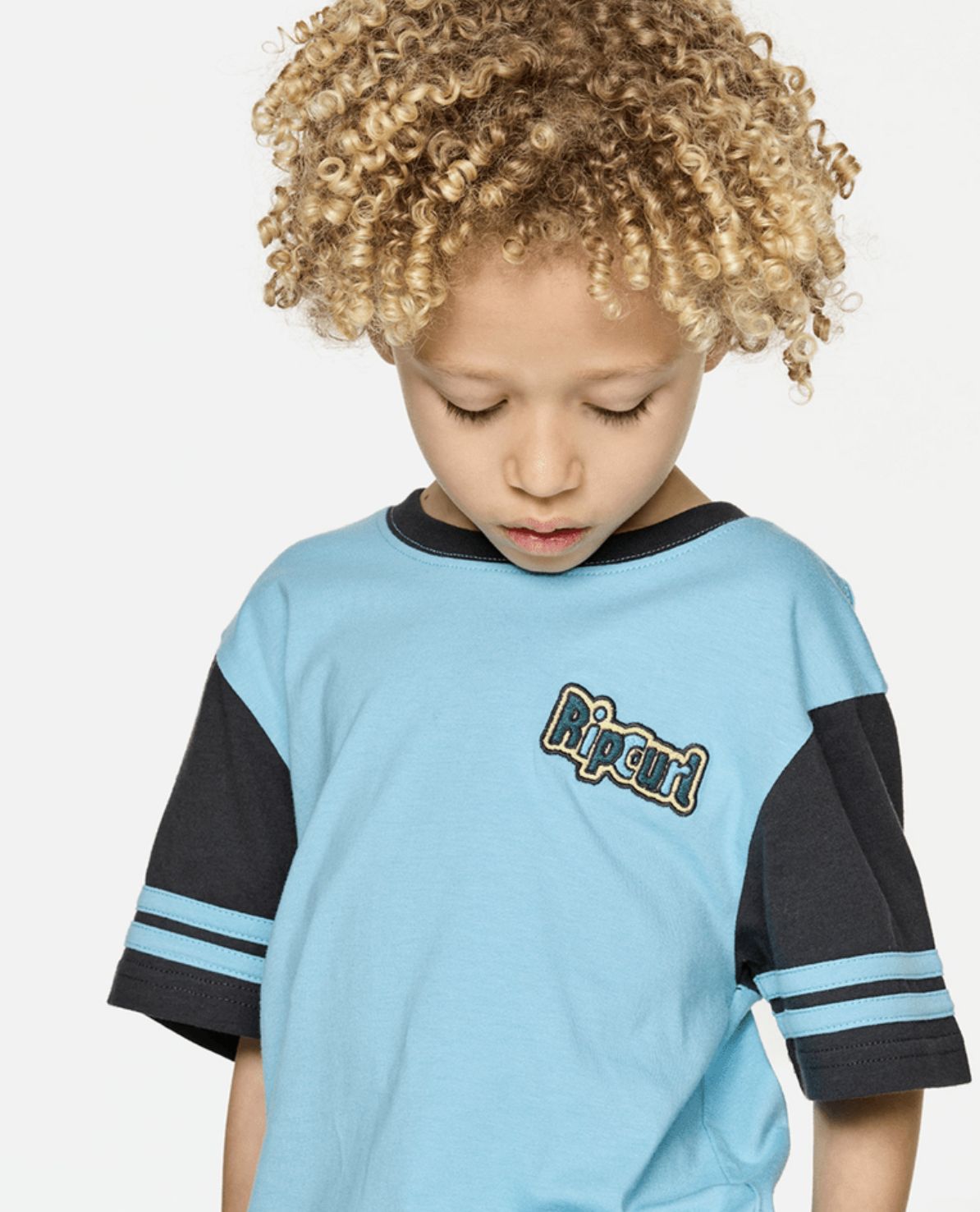 RIP CURL TODDLER BOYS PADDLE OUT LOGO SS TEE - WAVE POOL