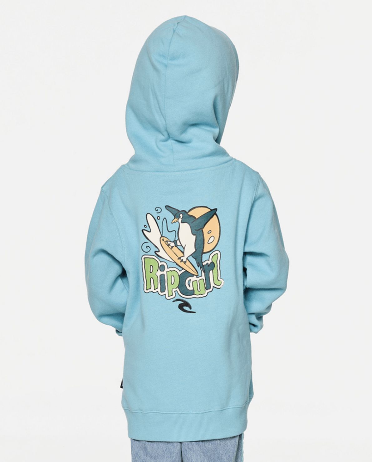 RIP CURL TODDLER BOYS PADDLE OUT ART HOOD - WAVE POOL