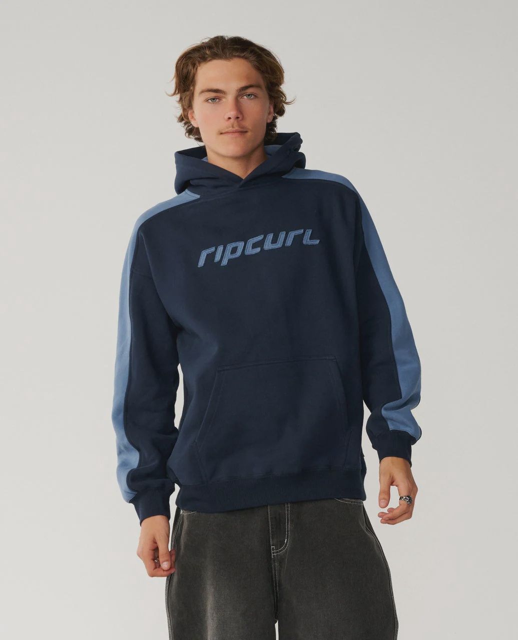 RIP CURL MENS ARCHIVE PANEL HOOD - DARK NAVY