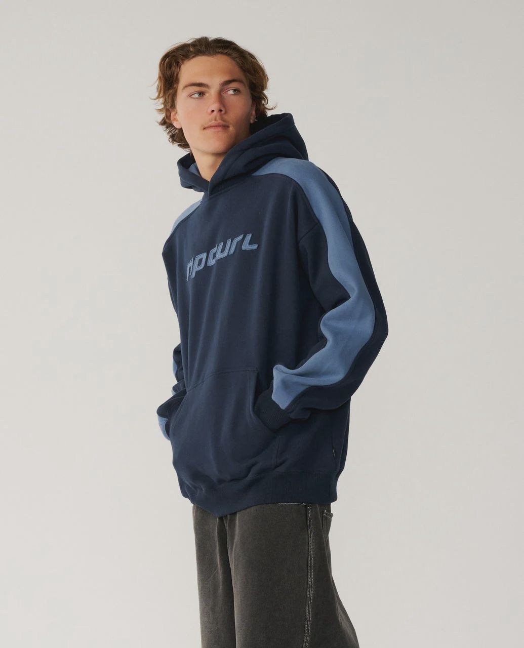 RIP CURL MENS ARCHIVE PANEL HOOD - DARK NAVY