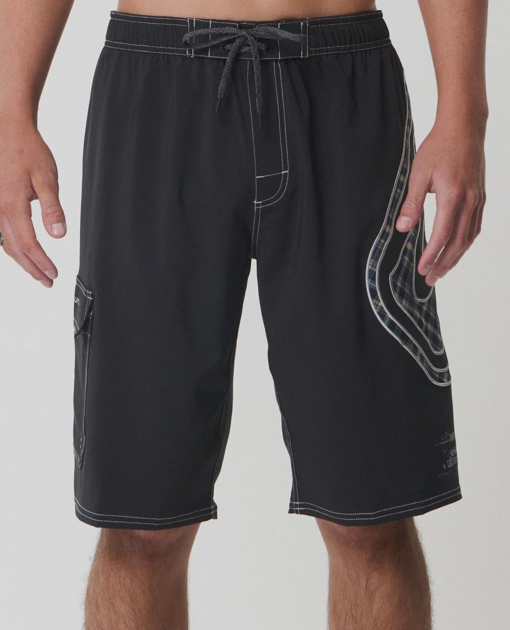 RIP CURL MENS ARCHIVE BLASTED 22" VOLLEY - BLACK