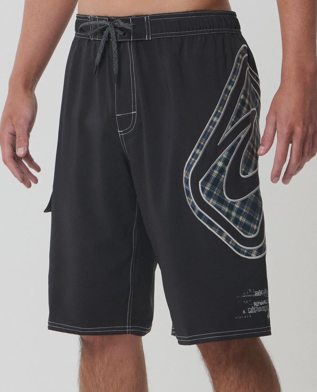RIP CURL MENS ARCHIVE BLASTED 22" VOLLEY - BLACK