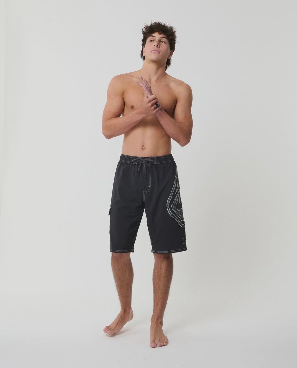 RIP CURL MENS ARCHIVE BLASTED 22" VOLLEY - BLACK
