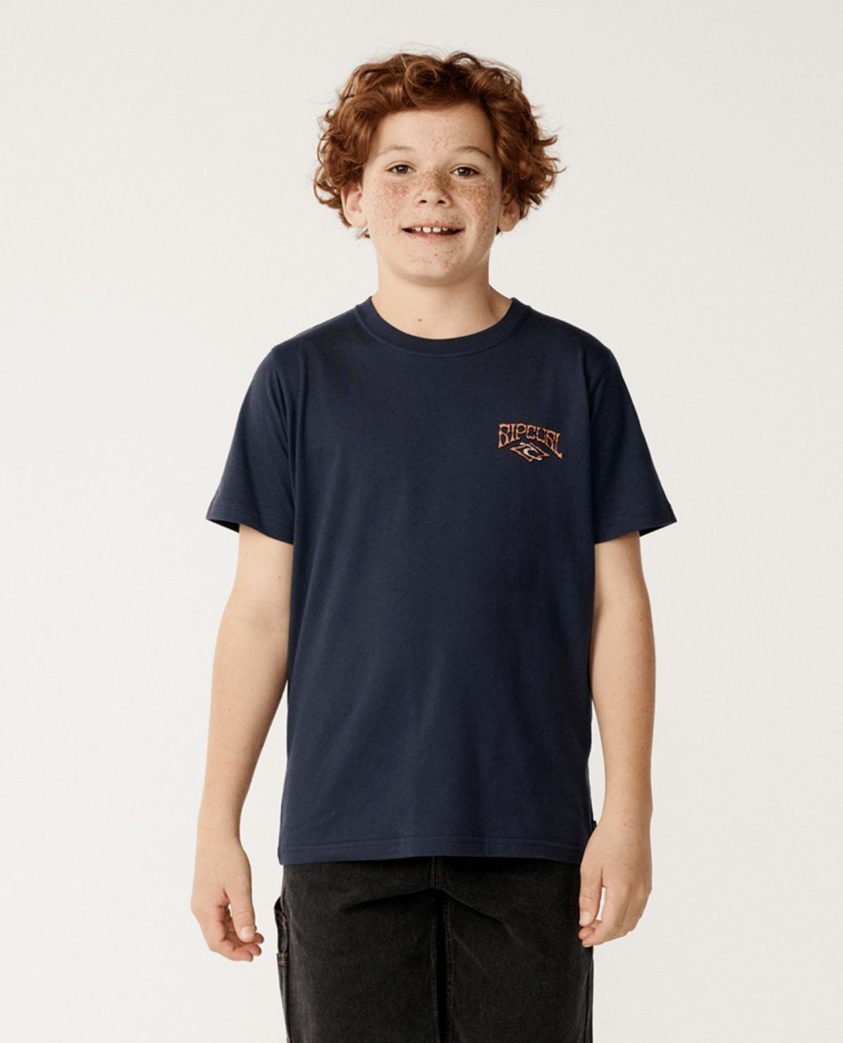 RIP CURL TEEN BOYS AIR SHRED SS TEE - DARK NAVY