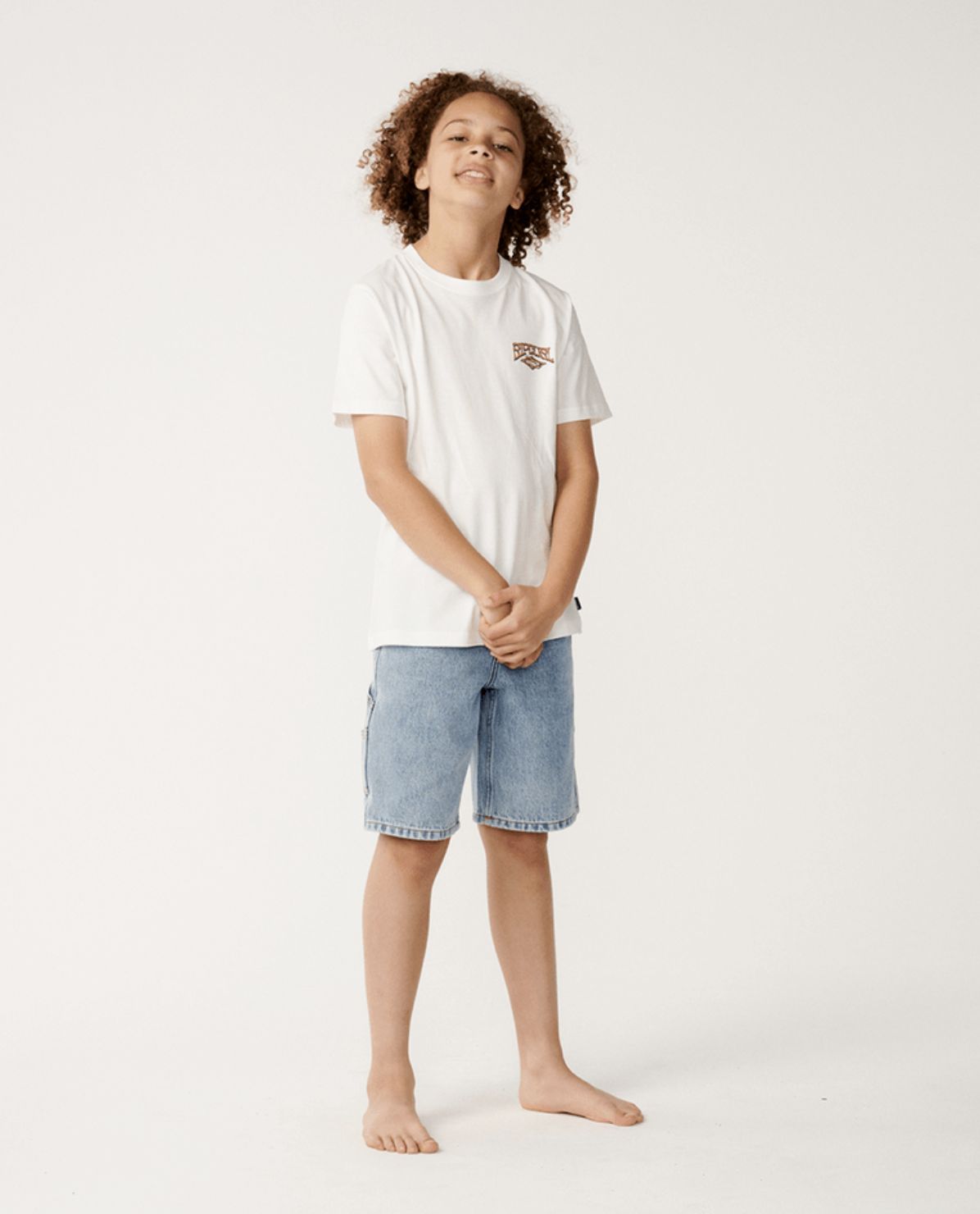 RIP CURL TEEN BOYS AIR SHRED SS TEE - BONE