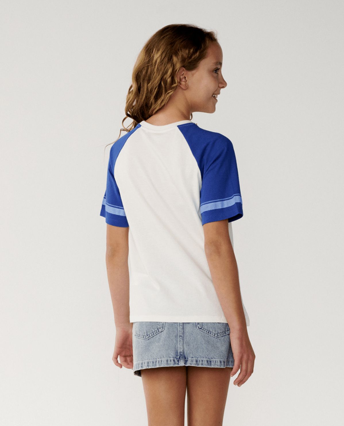 RIP CURL TEEN GIRLS DOLPHIN ARCHIVE RELAXED SS TEE - BONE