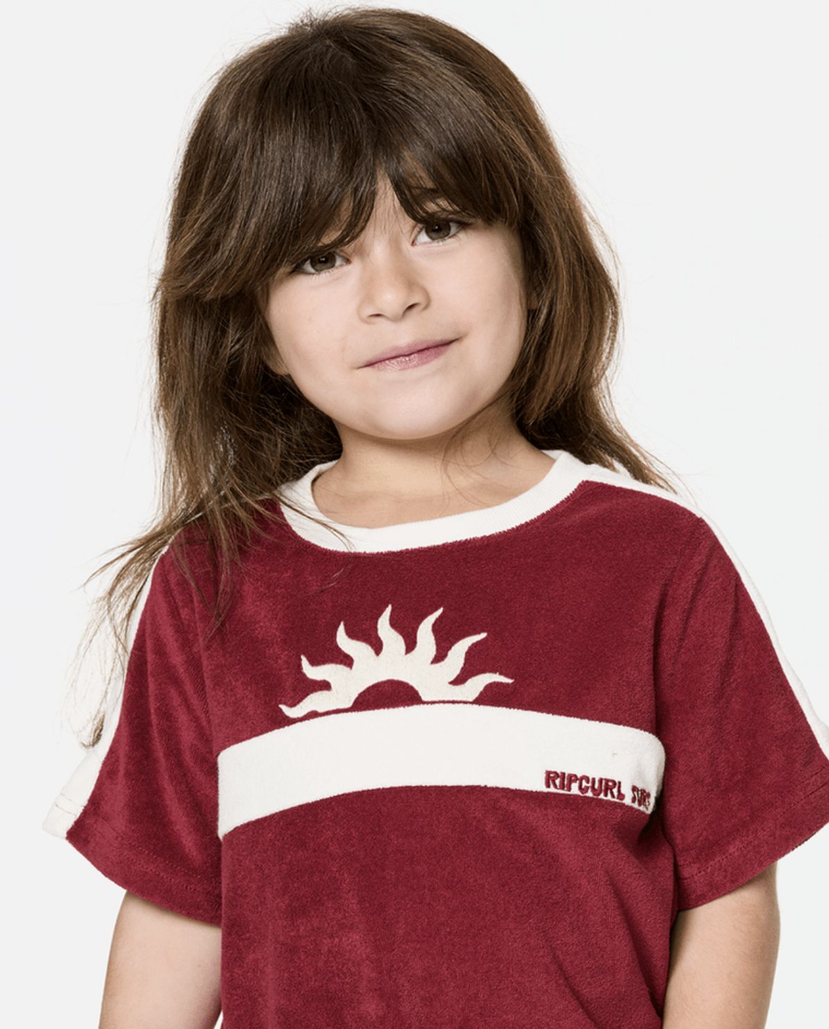 RIP CURL TODDLER GIRLS ROAD TRIP TERRY SS TEE - PLUM