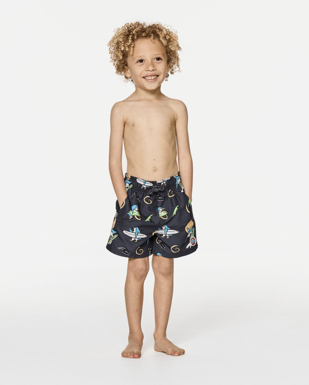 RIP CURL TODDLER BOYS PADDLE OUT VOLLEY SHORT - WASHED BLACK
