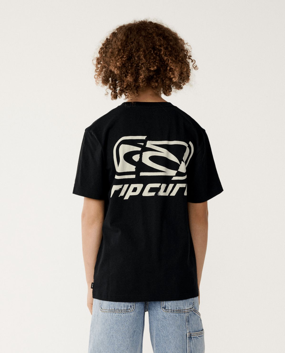 RIP CURL TEEN BOYS ARCHIVE RIPPED SS TEE - BLACK