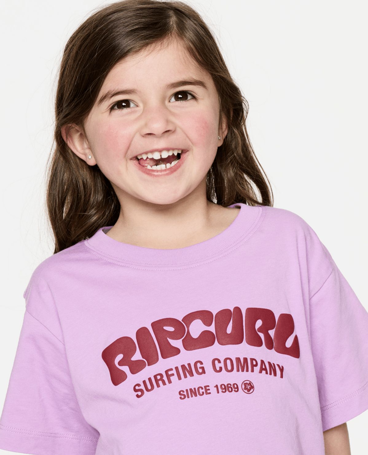 RIP CURL TODDLER GIRLS SURF PUFF STANDARD SS TEE - BRIGHT LILAC