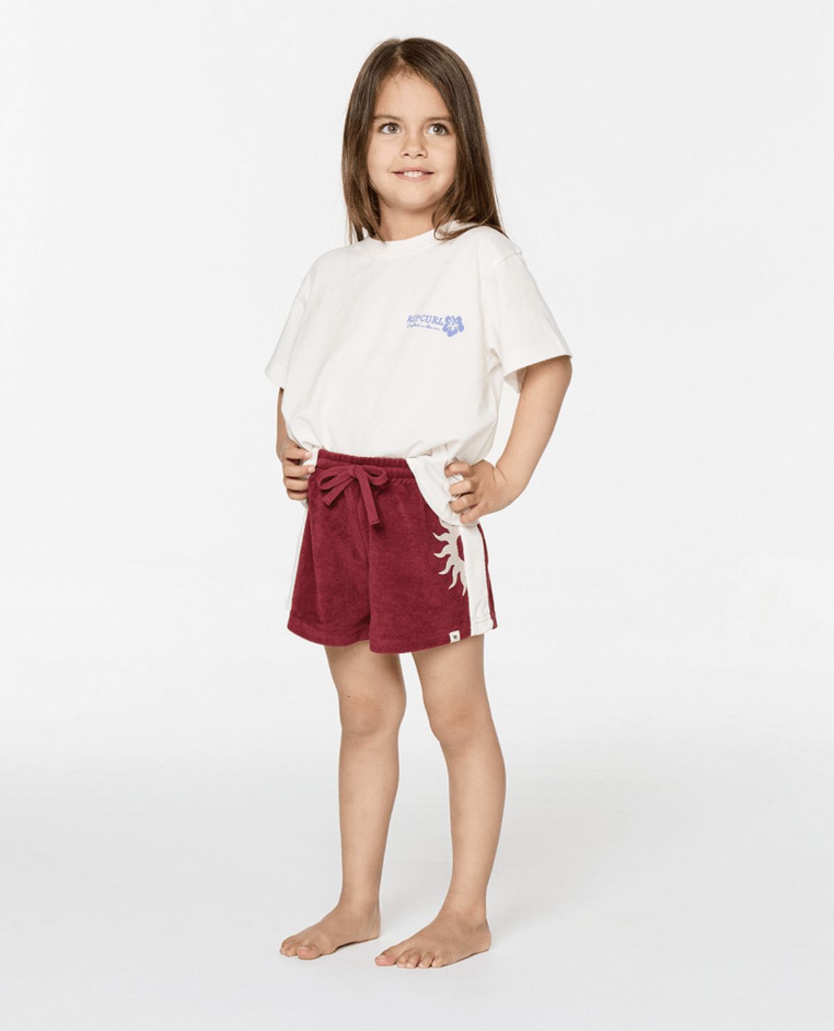 RIP CURL TODDLER GIRLS ROAD TRIP TERRY SHORT - PLUM