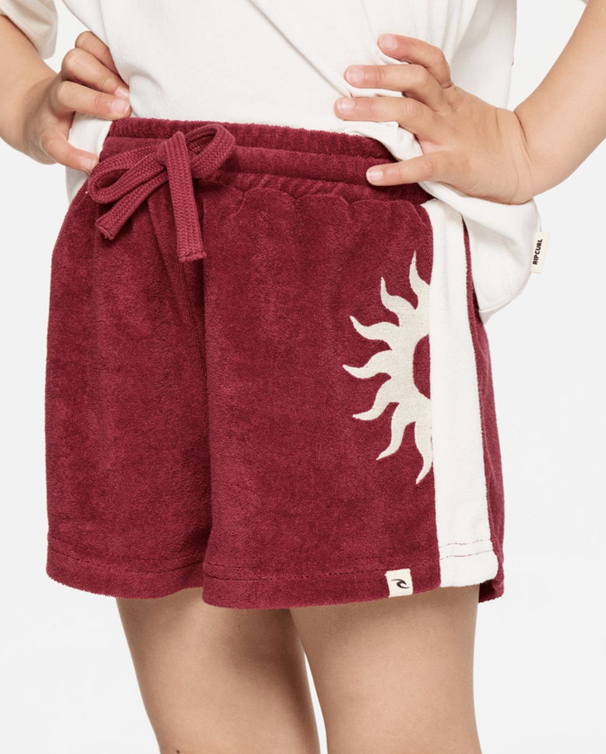 RIP CURL TODDLER GIRLS ROAD TRIP TERRY SHORT - PLUM
