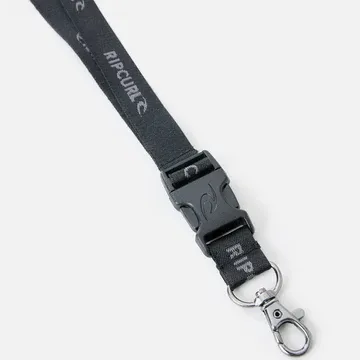 RIP CURL MENS BRAND LOGO SURF LANYARD - MIDNIGHT