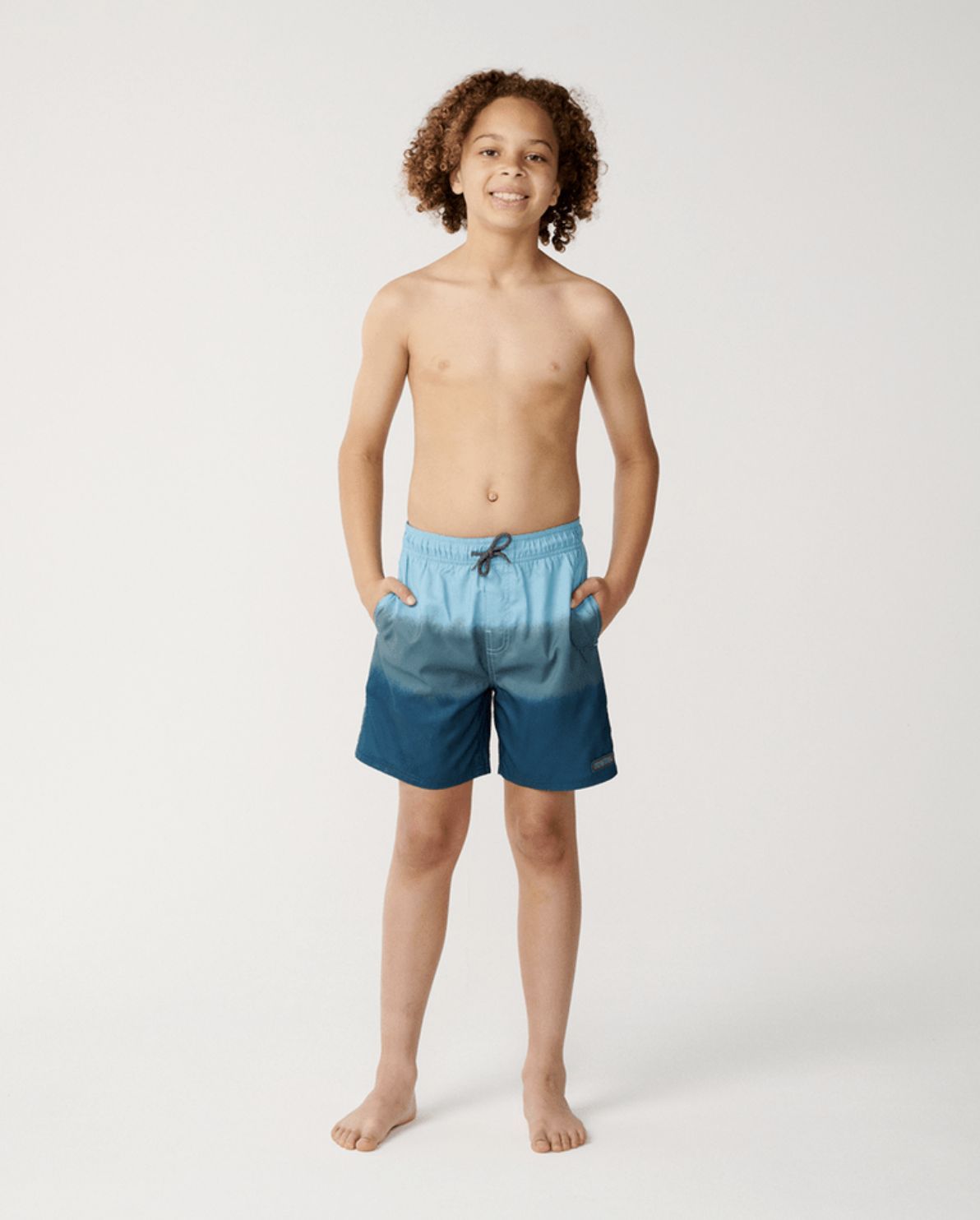 RIP CURL TEEN BOYS DIP VOLLEY SHORT - BLUE GREEN