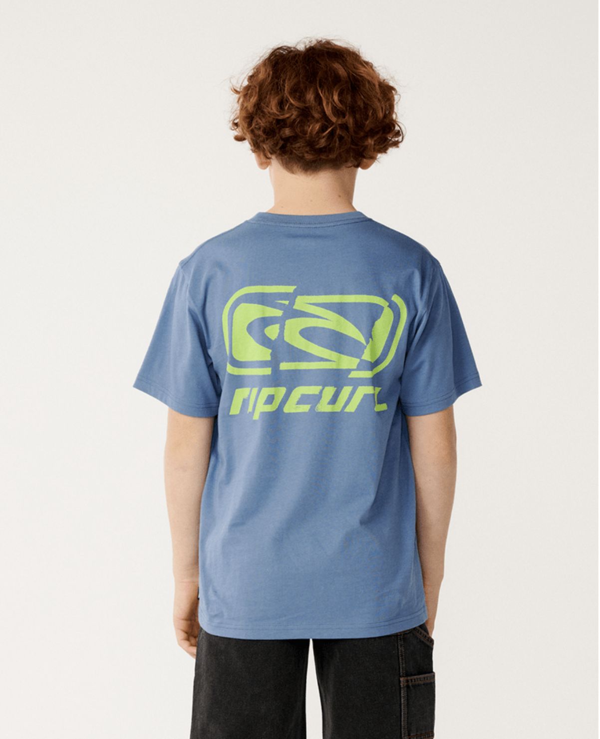 RIP CURL TEEN BOYS ARCHIVE RIPPED SS TEE - BLUEFIN