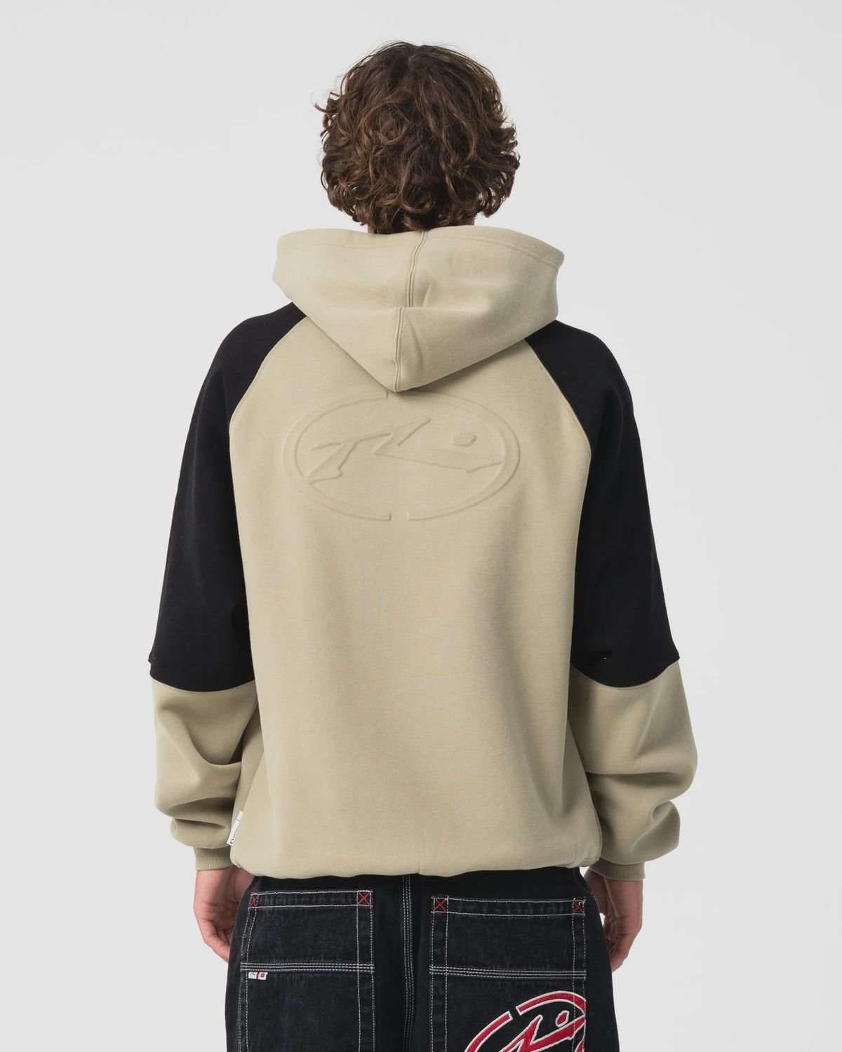 RUSTY MENS SHESH BESH HOODED FLEECE - ABBEY STONE