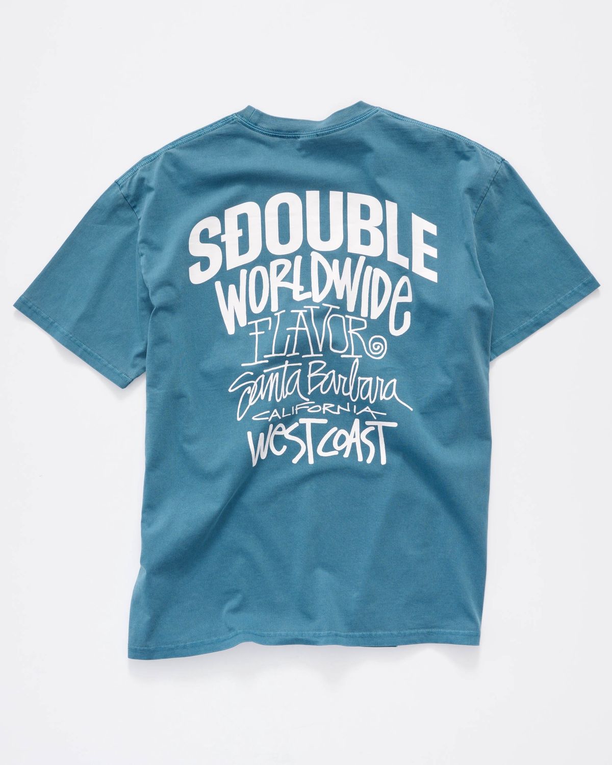 S-DOUBLE MENS FLAVOR T-SHIRT - OVERDYE MOROCCAN BLUE