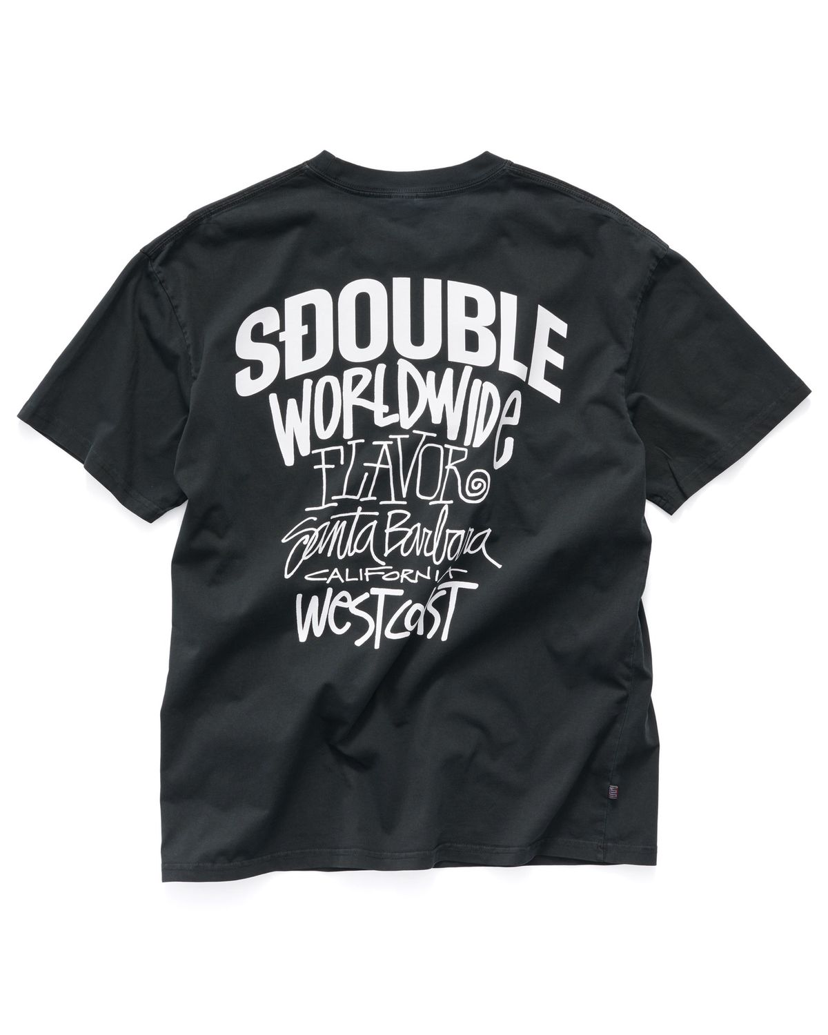 S-DOUBLE MENS FLAVOR T-SHIRT - OVERDYE BLACK