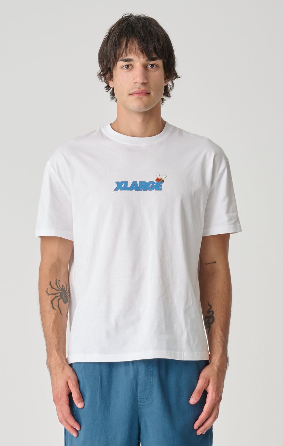 X LARGE MENS WASP SS TEE - WHITE