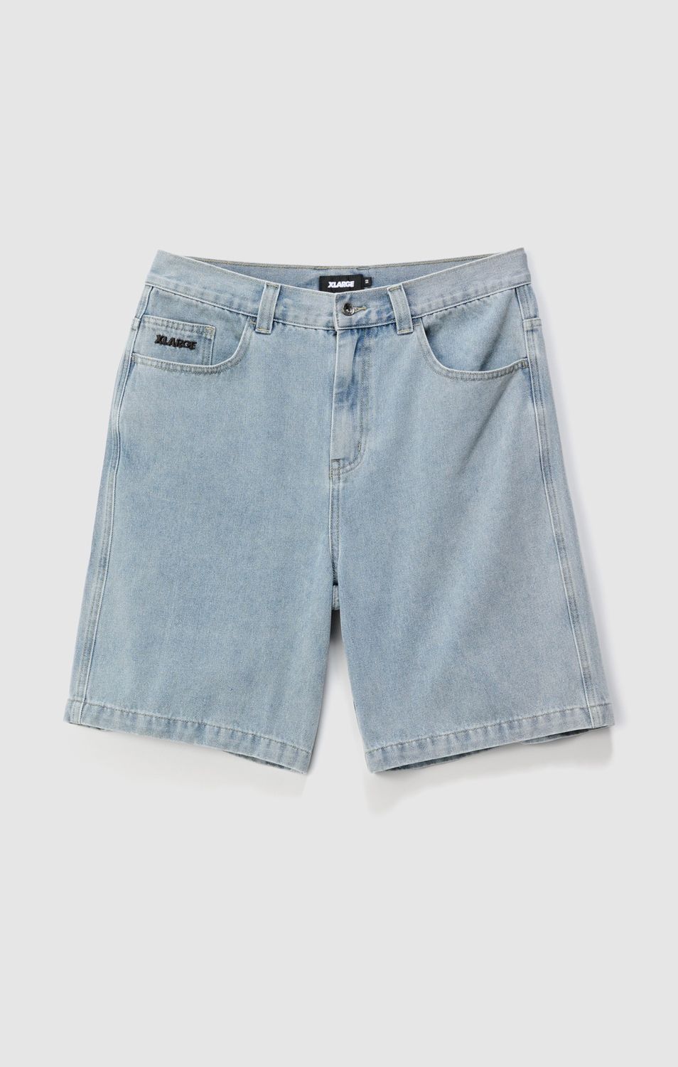 X LARGE MENS WASP BULL DENIM 91 SHORT - WASHED BLUE