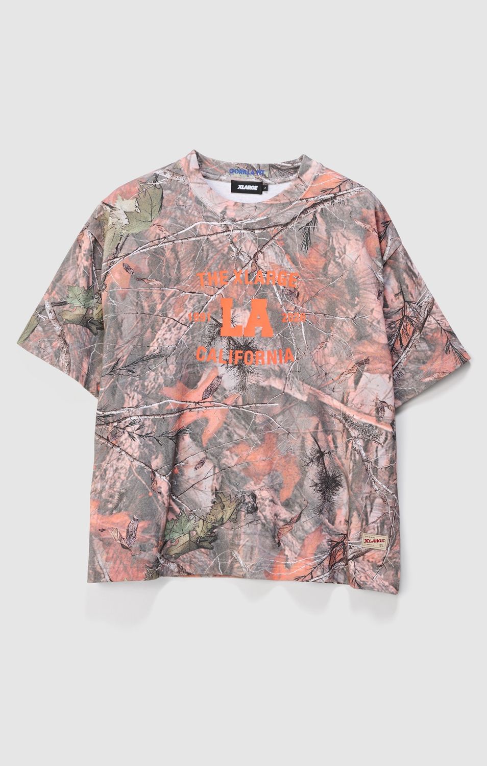 X LARGE MENS LA CAMO GORILLA FIT SS TEE - REAL TREE CAMO