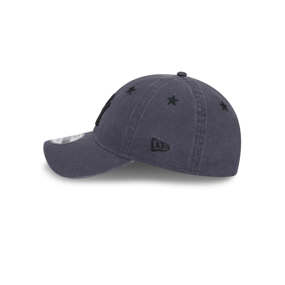 NEW ERA 9 TWENTY MLB NY YANKEES STARRY EYELET ADJUSTABLE CAP - BLACK