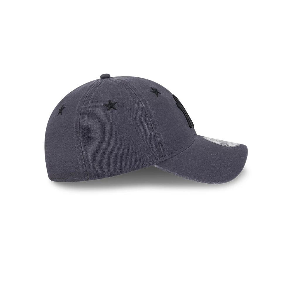NEW ERA 9 TWENTY MLB NY YANKEES STARRY EYELET ADJUSTABLE CAP - BLACK
